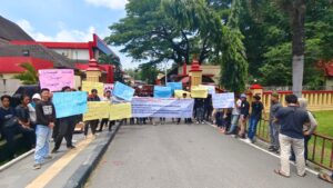 DPW ALAMP AKSI Geruduk Poldasu Desak Usut Tuntas Pungli di Padang Sidimpuan.