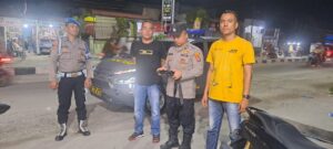 Pawas Polsek Labuhan Ruku Pimpin Patroli Malam di Lokasi Rawan 3C.
