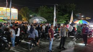 Satfung Polsek Medang Deras Patroli Malam Antisipasi Kejahatan.