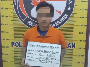 Sat Narkoba Polres Belawan Grebek Pengedar Narkoba di Helvetia.