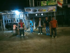 Satfung Polsek Medang Deras Patroli Malam Antisipasi Kejahatan.