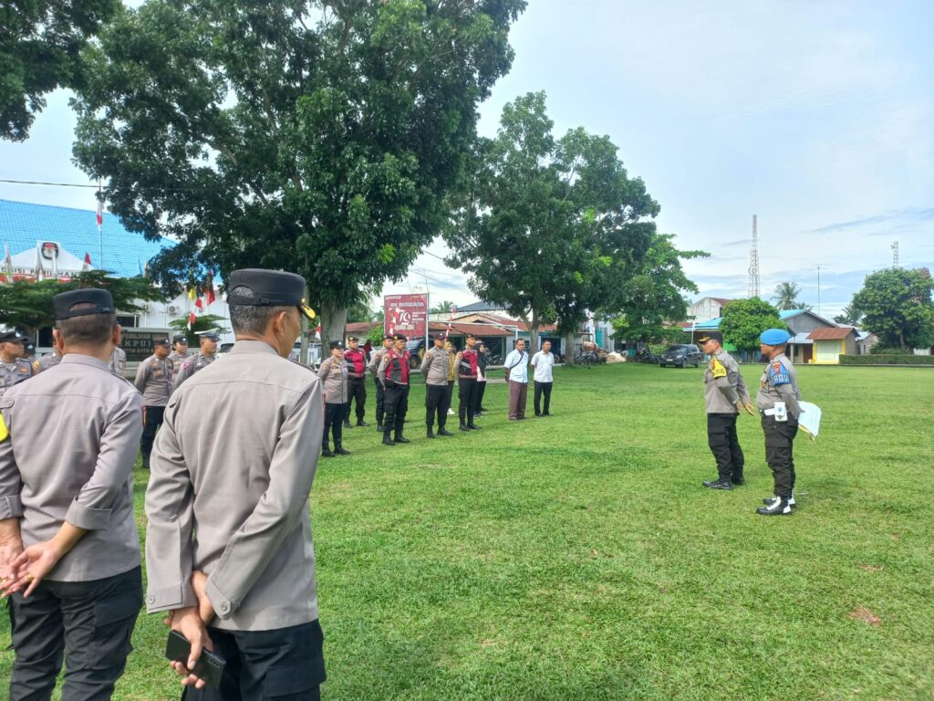 Kabag Ops Polres Batu Bara Pimpin Apel Persiapan PAM Pendaftaran Cabup Dan Wacabup.