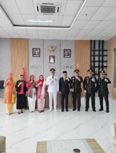 Ka. Lapas Labuhan Ruku Hadiri Upacara HUT Kemerdekaan RI Ke-79 Tahun di Batu Bara.