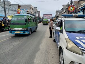 Polantas Batu Bara Prioritas Pengaturan Lalin di Jalinsum Kota Indrapura.