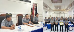 Ka. Lapas Kls II.A Labuhan Ruku Lepas Pegawai Purnabakti.