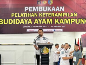 Tingkatkan Keterampilan. Kalapas Labuhan Ruku Membuka Pelatihan Budidaya Ayam Kampung.