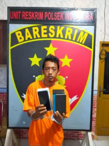 Polisi Indrapura Tangkap Pencuri Oppo A17 di Kota Perdagangan.