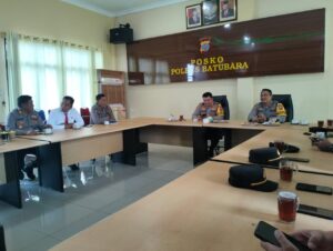 Rapat Anev Operasi Mantap Praja di Pimpin Kapolres Batu Bara.