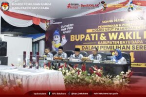 KPU Kampanye Damai Bersama Tiga Cabup Dan Cawabup Batu Bara.