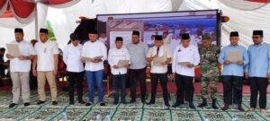 Deklarasi Kampanye Damai di KPU Batu Bara : Zahir Tidak Hadir.