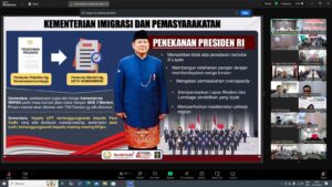 Lapas Kelas IIA Labuhan Ruku Ikuti Arahan Menteri Imigrasi dan Pemasyarakatan Secara Virtual.