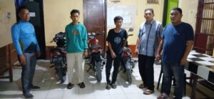 Polsek Medang Deras Amankan 3 Unit Sepeda Motor Patroli Malam.