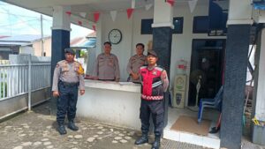 Samapta Polres Batu Bara Tingkatkan Patroli Presisi di Kantor KPU Bawaslu Dan Gudang Logistik.