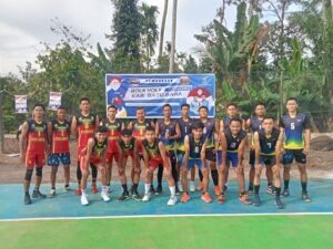 Paslon 01 Darwis – Oky Buka Turnament Olahraga Bola Voly Antar Desa di Empat Negeri.