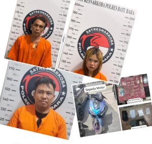 Pasangan Kekasih Ditangkap Polisi Kasus Peredaran Narkotika di Proyek Small Holder.