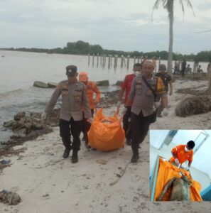 Polsek Indrapura Evakuasi Mayat Tanpa Identitas di Sungai Tanjung Pantai.