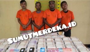 Poldasu Gagalkan Peredaran 54 Kg Sabu di Tugu Simpang Inalum Indrapura.