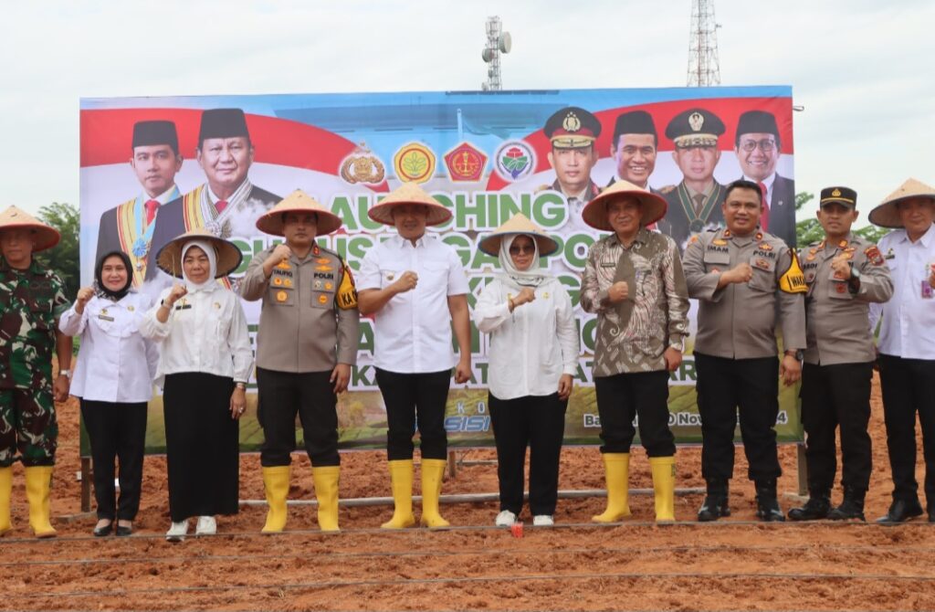 Polres Batu Bara Launching Gugus Tugas Ketahanan Pangan Nasional.