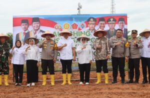 Polres Batu Bara Launching Gugus Tugas Ketahanan Pangan Nasional.