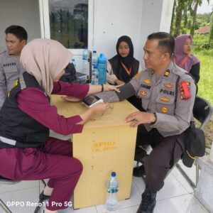 Sie Dokkes Polres Batu Bara, Kembali Lakukan Cek Kesehatan, Personel Pengamanan PPK.