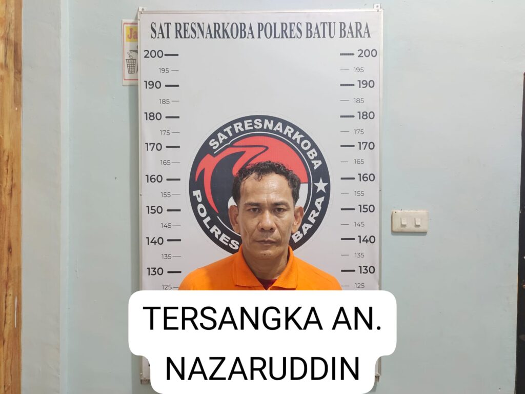 Satres Narkoba Polres Batu Bara Sita Barbut 11,51 Gram Sabu di Tangan Nazar.