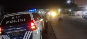 Ciptakan Situasi Lalulintas Yang Tertib, Polres Batu Bara Patroli Blue Light.