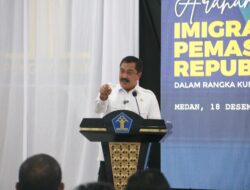 Kalapas Labuhan Ruku Hadiri Kunker Menteri Imigrasi Dan Pemasyarakatan di Medan.