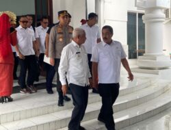 Kunjungan Menteri Imipas di Asahan Penerimaan Lahan Pembangunan Lapas Baru.