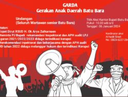 Aksi Diselenggarakan “GARDA” Dini Hari di Kantor Bupati Batu Bara : Copot Dirut RSUD.