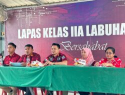 114 Warga Binaan Lapas Kelas IIA Labuhan Ruku Ikuti Sidang TPP Dan Jalani Test Urine.