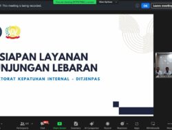 Direktur Kepatuhan Internal Tekankan Lapas Kesiapan Layanan Kunjungan Hari Raya Idul Fitri 1446 H.