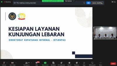 Direktur Kepatuhan Internal Tekankan Lapas Kesiapan Layanan Kunjungan Hari Raya Idul Fitri 1446 H.