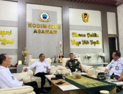 Pererat Silaturahmi. Wakil Bupati Asahan & Kodim 0208/Asahan Sambut Kunker Kalapas Labuhan Ruku.