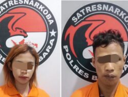 Polisi Anti Kejahatan Narkotika Ringkus Pasutri di Batu Bara.
