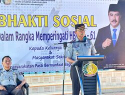 Memperingati HBP Ke-61 Lapas Labuhan Ruku Berbagi 138 Paket Sembako.
