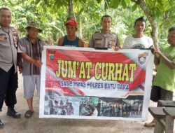 Sat Binmas Polres Batu Bara Jum’at Curhat di Desa Sumber Padi Antisipasi Kejahatan Dan Geng Motor.