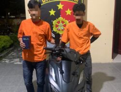 Dua Pekan Buron. 2 Pelaku Pencurian Dengan Kekerasan di Amankan Polsek Indrapura.