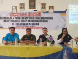 BNN Batu Bara Gandeng IWO Sosialisasi P4GN di Lingkungan SMPN 1 Lima Puluh.