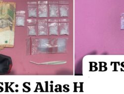 Petugas Berhasil Ungkap Dua Kasus Shabu Dalam Waktu Singkat di Tanjung Tiram.