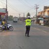Dini Hari Sat Lantas Polres Batu Bara Pengaturan Lalin.