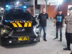 Personil Polsek Labuhan Ruku Patroli Malam Mencegah 3C Dan Begal.