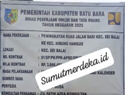 Proyek 3.8 Milyar di Sei Balai Dipertanyakan. Pasalnya : Muncul Masalah Dugaan.