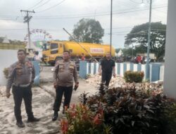 Kapolres Batu Bara Bersama PJU Pengecekan Progres Renovasi Pos Lantas Sei Bejangkar.