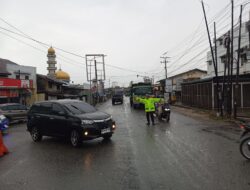 Sat Lantas Polres Batu Bara Giat Pengaturan Arus Lalu Lintas. 