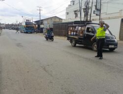 Sat Lantas Polres Batu Bara Pengaturan Arus Lalu Lintas.