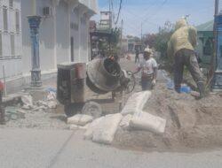 Diduga Pekerjaan di Gg Buntu Kel Tanjung Tiram Tengah Sorotan Tajam LSM.