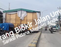 Stop Jalan Umum di Blokir Untuk Hajatan. Sanksi Pidana Menanti Anda.