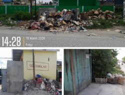 Sampah Rumah Tangga Menumpuk di Pinggir Jalan Rakyat.