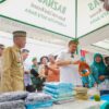 Bupati Batu Bara Tinjau Program Berlayar Kampung Tenun di Talawi.