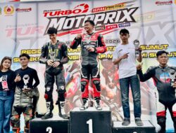 Edo Adika Teddy Raih Juara I Sports Fairing 150 CC Kejuaraan Motoprix Sumut 2026.